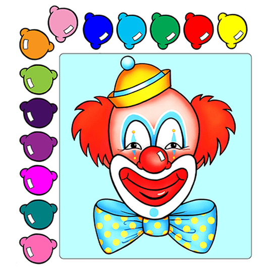 Pin nose on clown