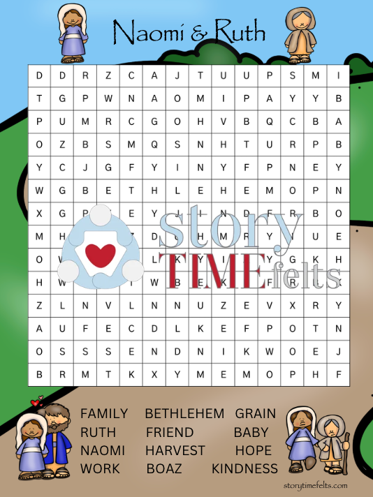 Naomi & Ruth Word Search Printable
