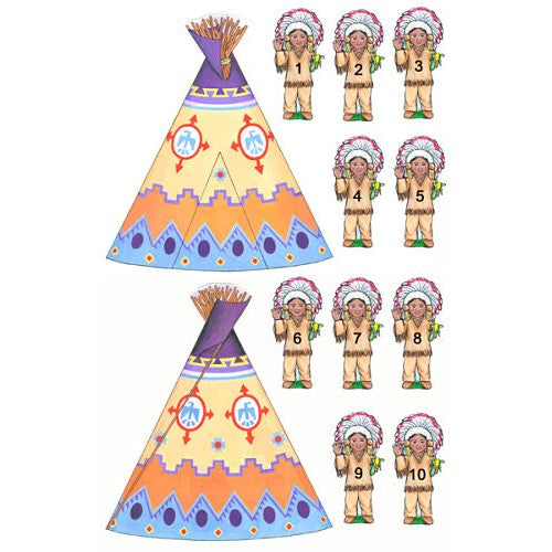 Ten Little Indians Felt Figures