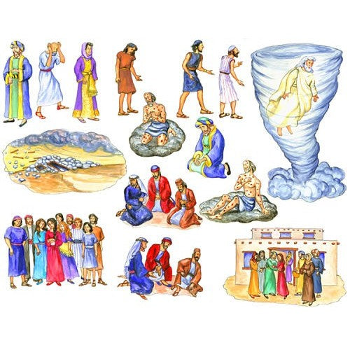 The Story of Job Bible Felt Figures