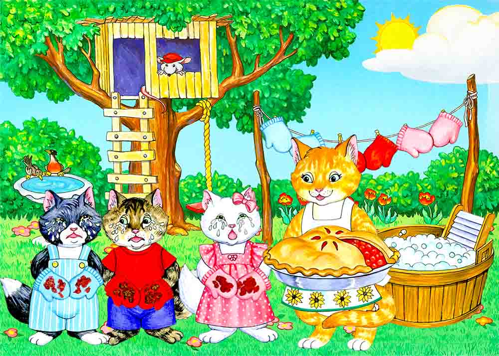 The Three Little Kittens Optional Background