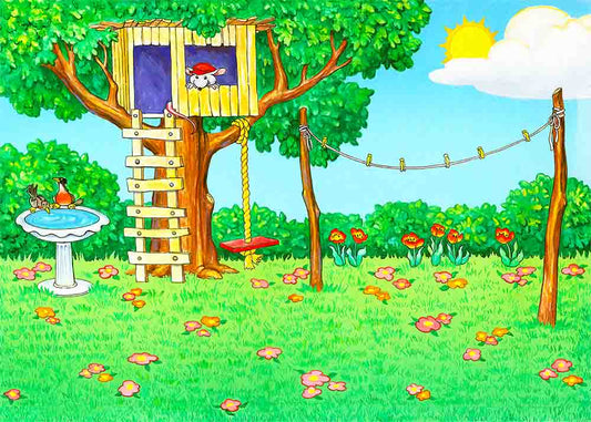 The Three Little Kittens background only
